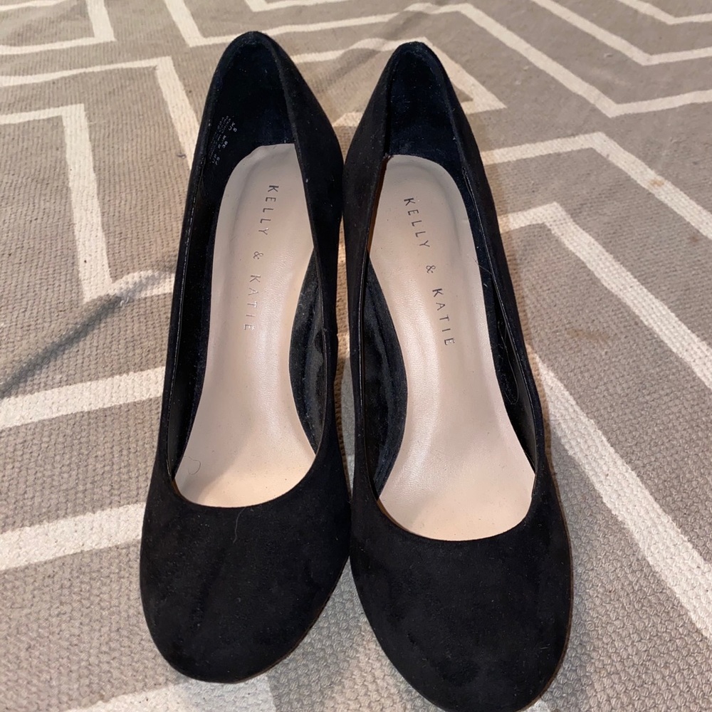 Kelly and Katie black heels